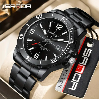 Men's Luxury Black-Tone Watch