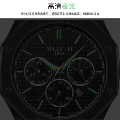 ZeeZaz - Luxury Couple Watch Set – Black Steel Edition