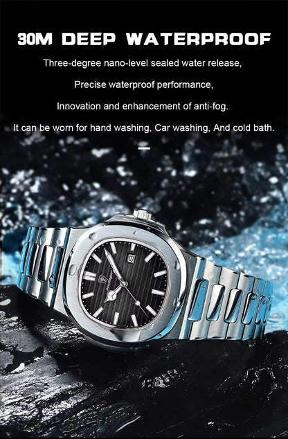 Zeezaz- Couple Luxury Stainless Steel Watch Set