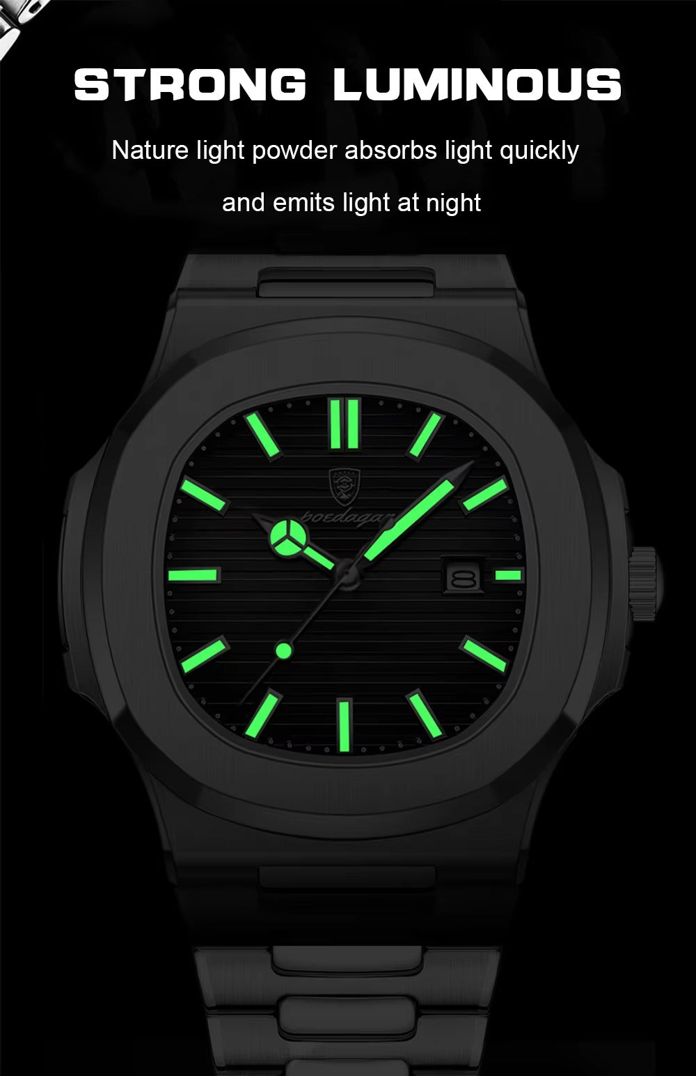 Zeezaz- Couple Luxury Stainless Steel Watch Set