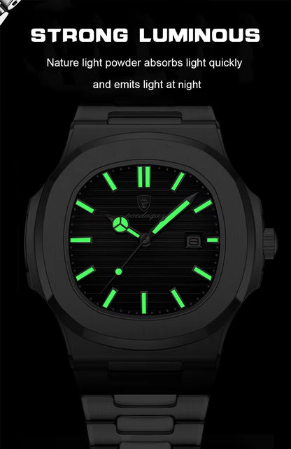 Zeezaz- Couple Luxury Stainless Steel Watch Set