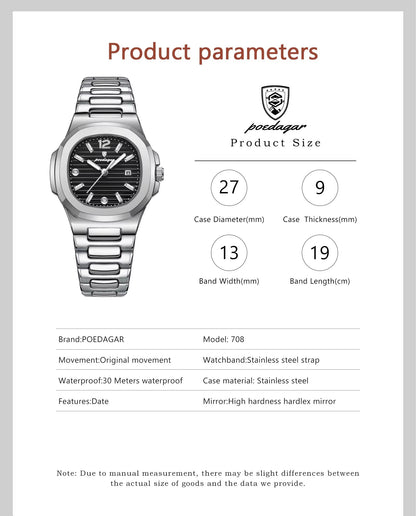 Zeezaz- Couple Luxury Stainless Steel Watch Set