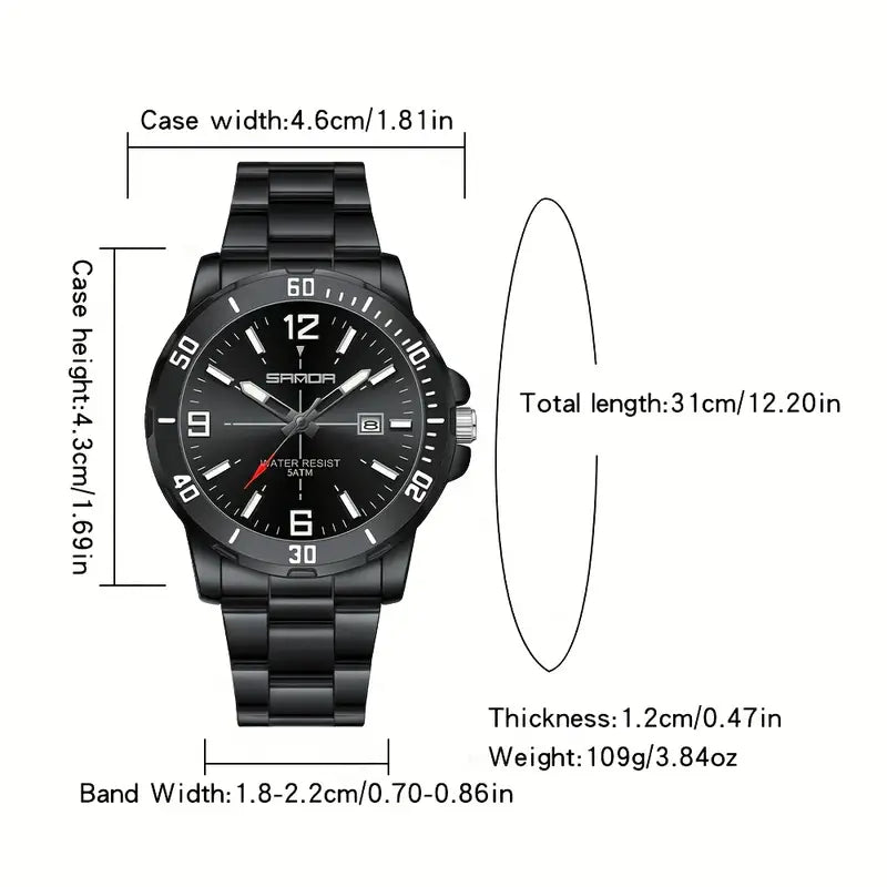 Luxury Stainless Steel Watch
